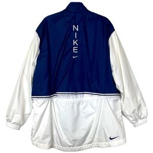 VTG 90s Nike Track Suit Womens L Navy White Color Block Retro Athletic Y2K READ